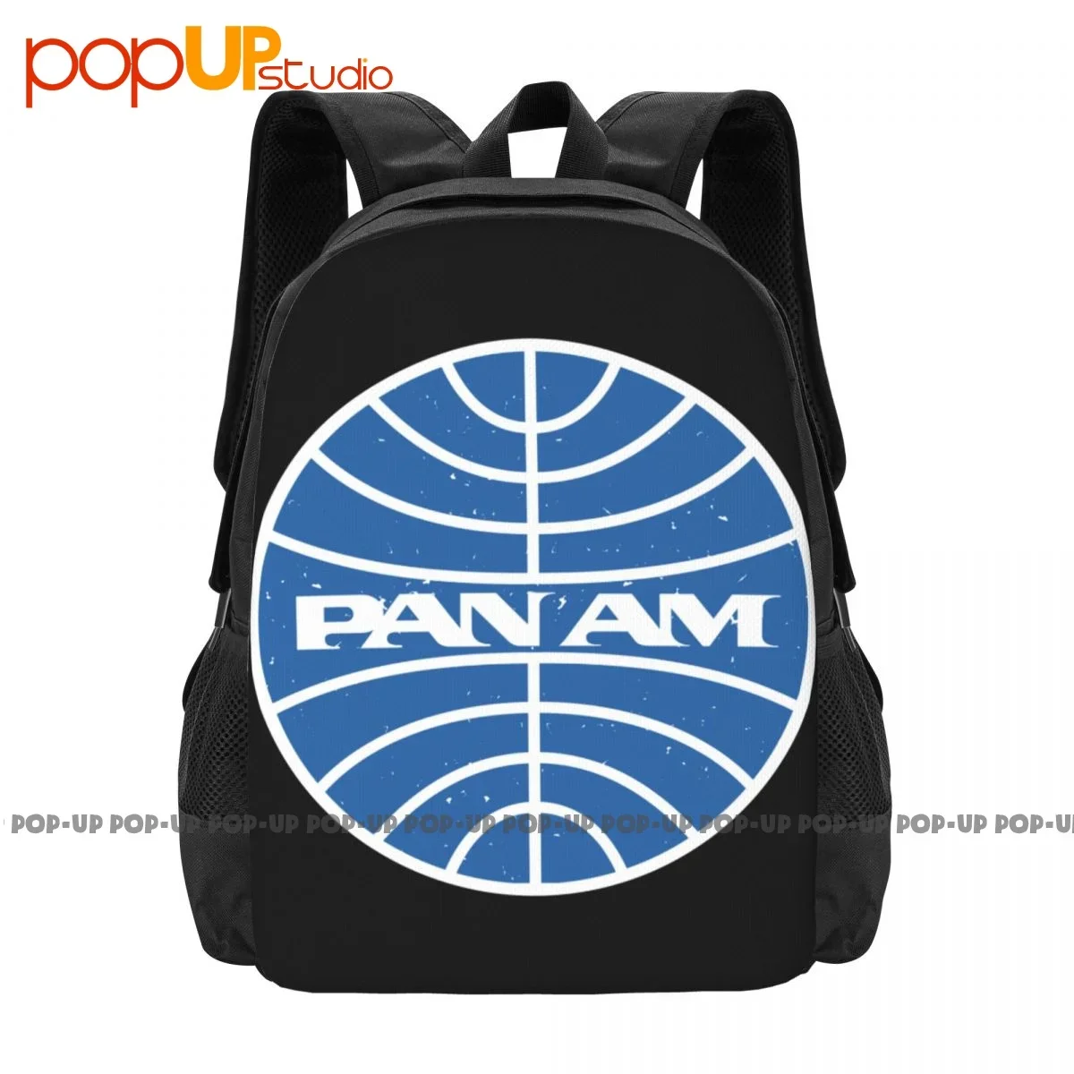 Pan Am Airways Backpack Large Capacity Gym Foldable Gym Tote Bag Multi-function