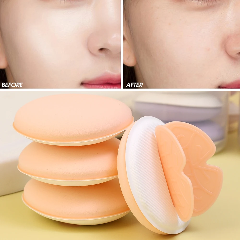 4pcs/set Butterfly Cosmetic Puff Makeup Sponge Air Cushion Foundation Blending Sponge Powder Puff Soft Women Face Makeup Tools