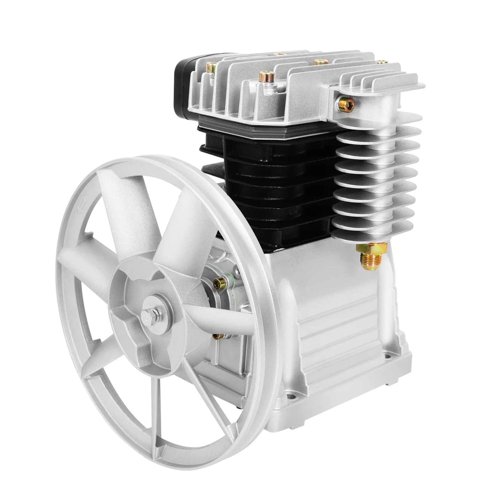 Neu 3.0 PS Druckluft-Kompressor 2 Zylinder Max 420 L/min Komplettes Aggregat Stabil Leistungsstark für Werkstatt Gewerbe