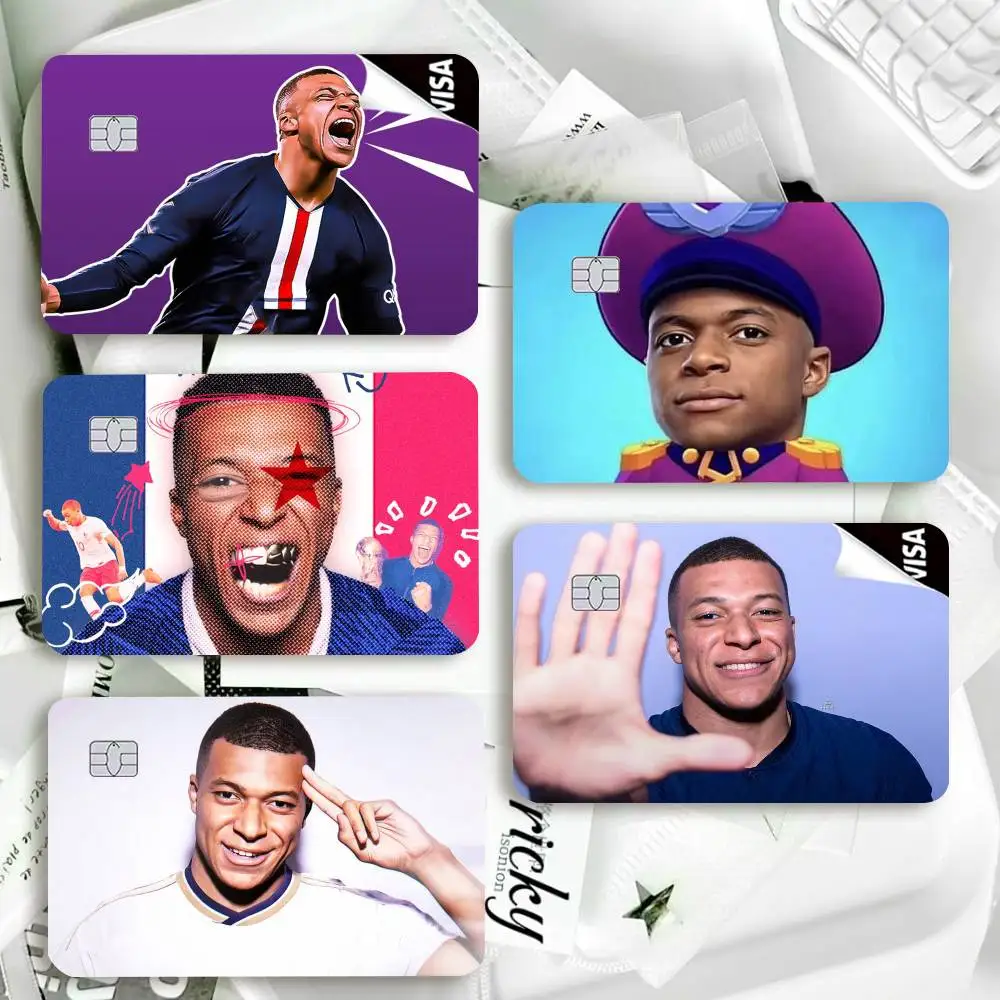 Speed Demon Kylian M-Mbappe Waterproof Film Skin Cover Credit Card Stickers Debit Front Bank Bus Pass