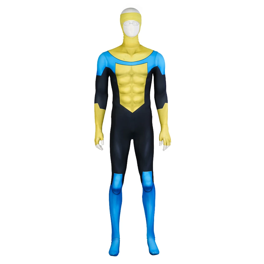 

Cartoon Invincible Cosplay Costume Mark Grayson Jumpsuit Adult Men Halloween Uniform Cosplay Costume Hand Made Any Size