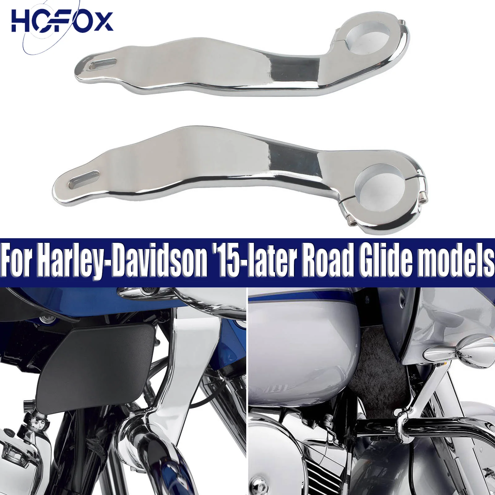 

Кронштейны для крепления обтекателей для моделей Harley-Davidson Road Glide 2015 года и новее