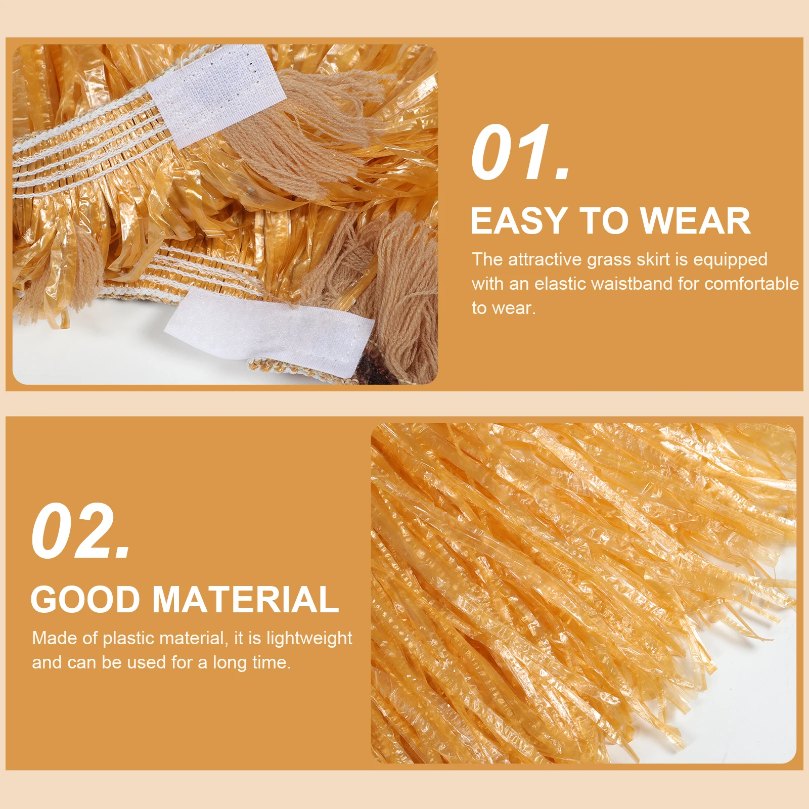 

5 шт., комплект гавайской юбки из травы, искусственная пластиковая этническая отделка, бахрома, эластичные повязки на руку, повязки на ноги, аксессуары для пляжной вечеринки, Luaus