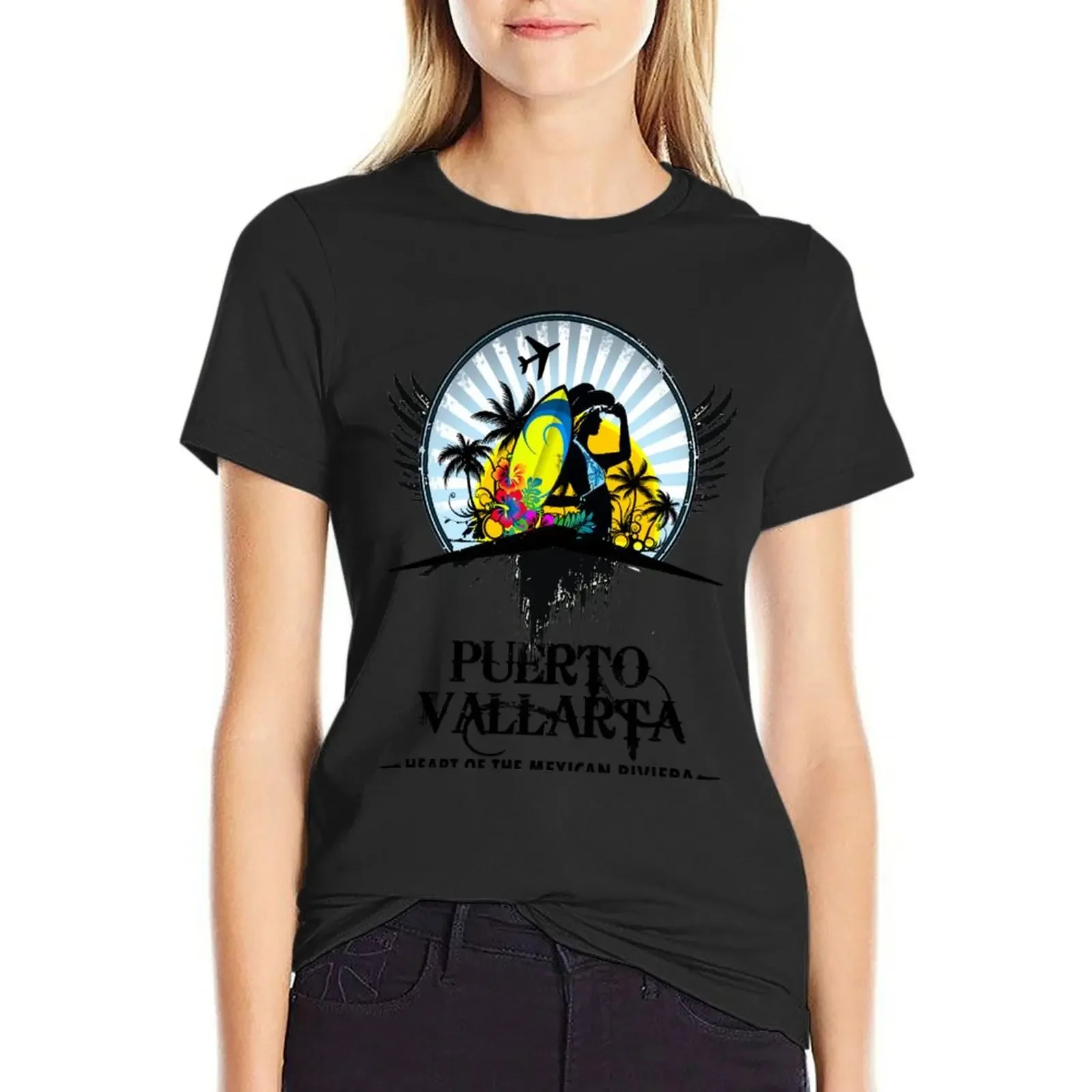 

Puerto Vallarta Mexico T-Shirt quick-drying hippie clothes sweat Womens graphic t shirts