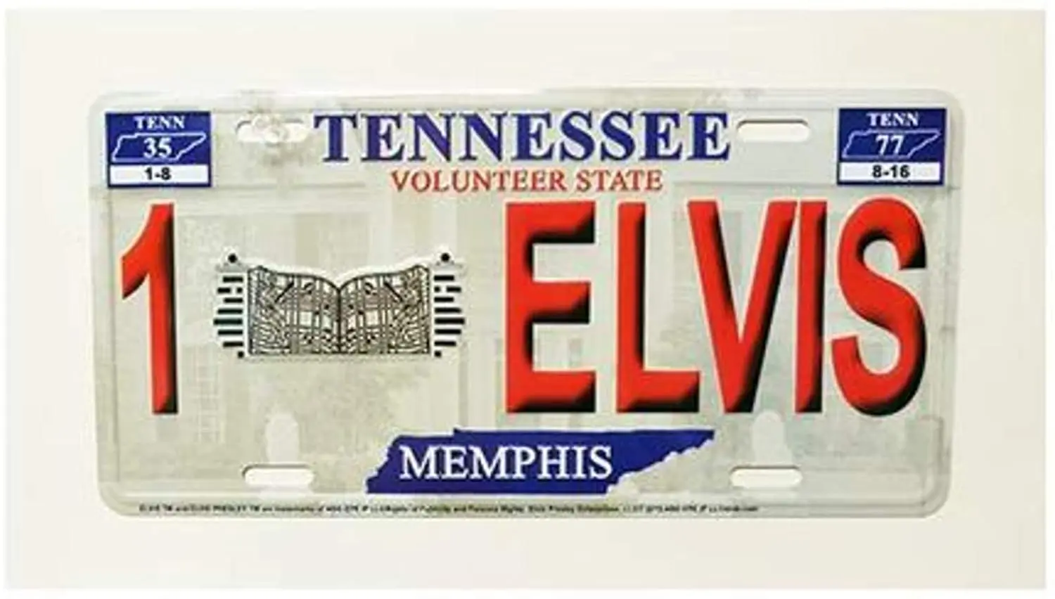 

Midsouth Products Elvis License Plate - 1Elvis