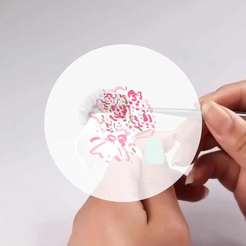 ที่วางขนตาปลอมแบบวงแหวน U-Band สำหรับต่อขนตา