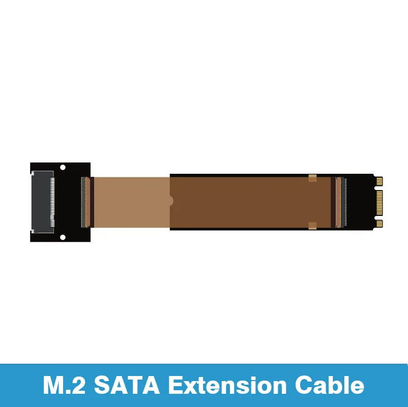 M.2 Sata Extension Cable B key SSD External Ngff Solid State Drive Extender Card 2242/2280 10cm 30cm