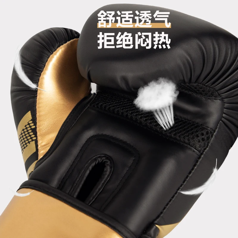 Gants De combat De haute qualité 6 8 10 12 14 16oz gants De Kick Boxing professionnels karaté Muay Thai Guantes MMA Sanda entraînement De Boxeo