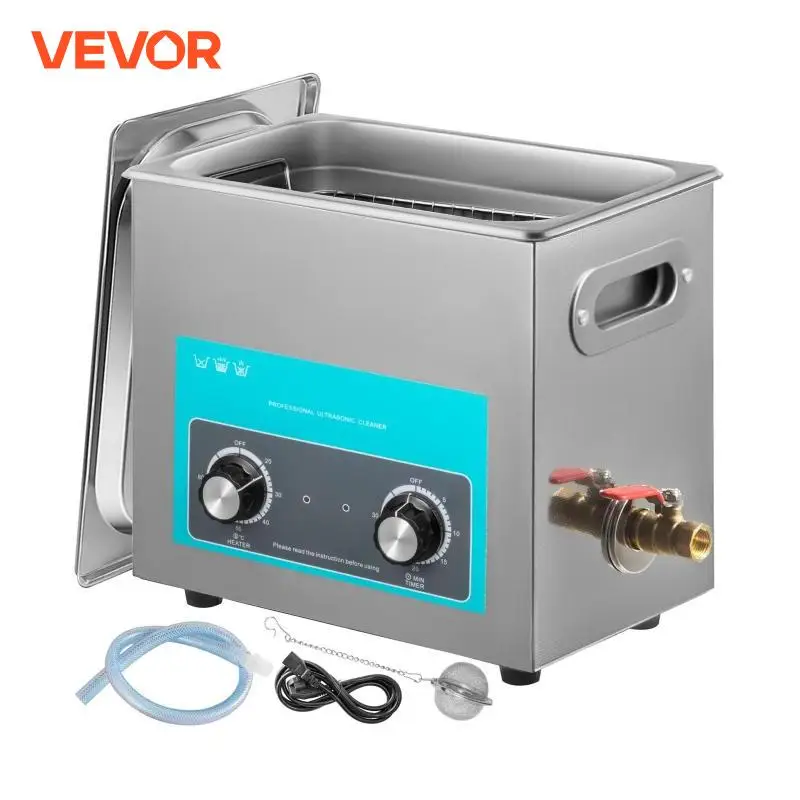 VEVOR 6L Electric Ultrasonic Cleaner Portable Washing Machine Lave-Dishes Ultrasound Home Appliance