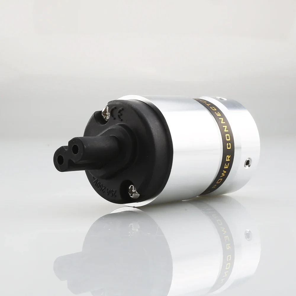 Audiocrast الشكل 8 IEC C7 التوصيل الصوت كابل الطاقة IEC أنثى التوصيل الكهربائي محول مأخذ التوصيل موصل الألومنيوم