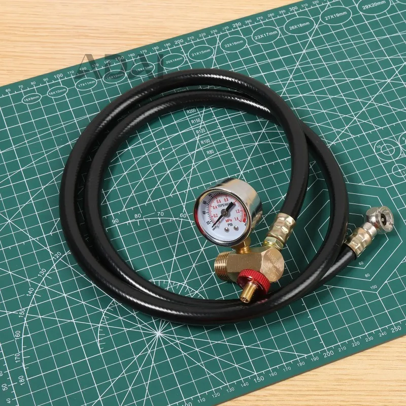 

Комплект сменных клапанов воздушного бака для барбекю на открытом воздухе, комплект клапанов портативного воздушного бака, включая бархатный манометр и шланг