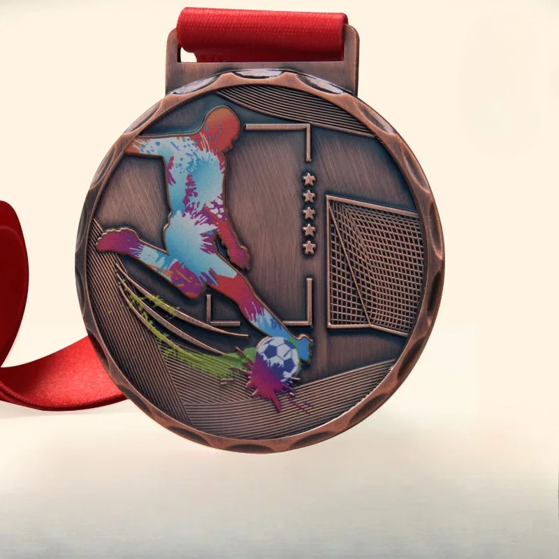 

Football MEDALS Customized Competition Sports Metal Listing Gold Medal Championship Cup Production of Sports Commemorative Plate