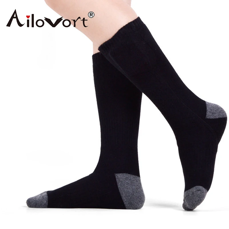 

Winter Electric Heated Socks Warm Socks with Rechargeable 3.7-Volt Battery Elastic Health Feet warmer Socks For Outdoor Sports