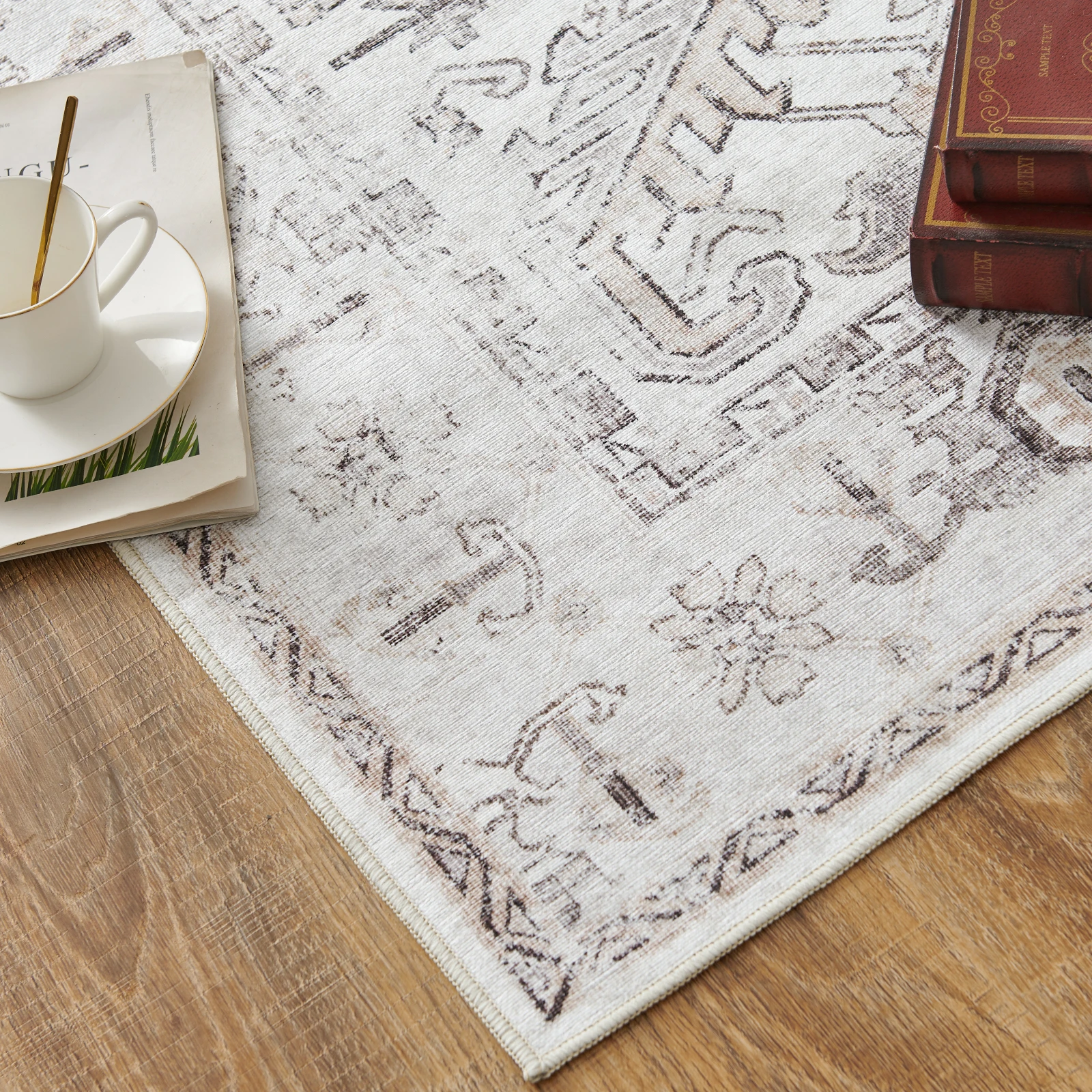 سجادة منطقة جينشان من جلد البقر الصناعي بتصميم حيوانات من جلد البقر الصناعي غطاء أرضية داخلي لغرفة النوم وغرفة المعيشة على طراز سفاري