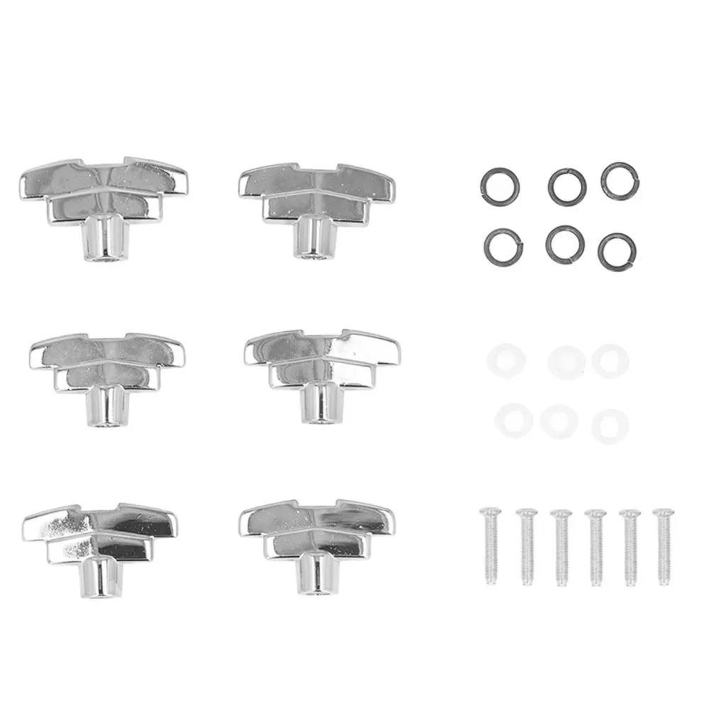 6pcs Zinc Alloy Electric Guitar Screw​ Mounting Tool​ Gold/Silver/Black ​Neck Guard Plate Screw​ Versatile