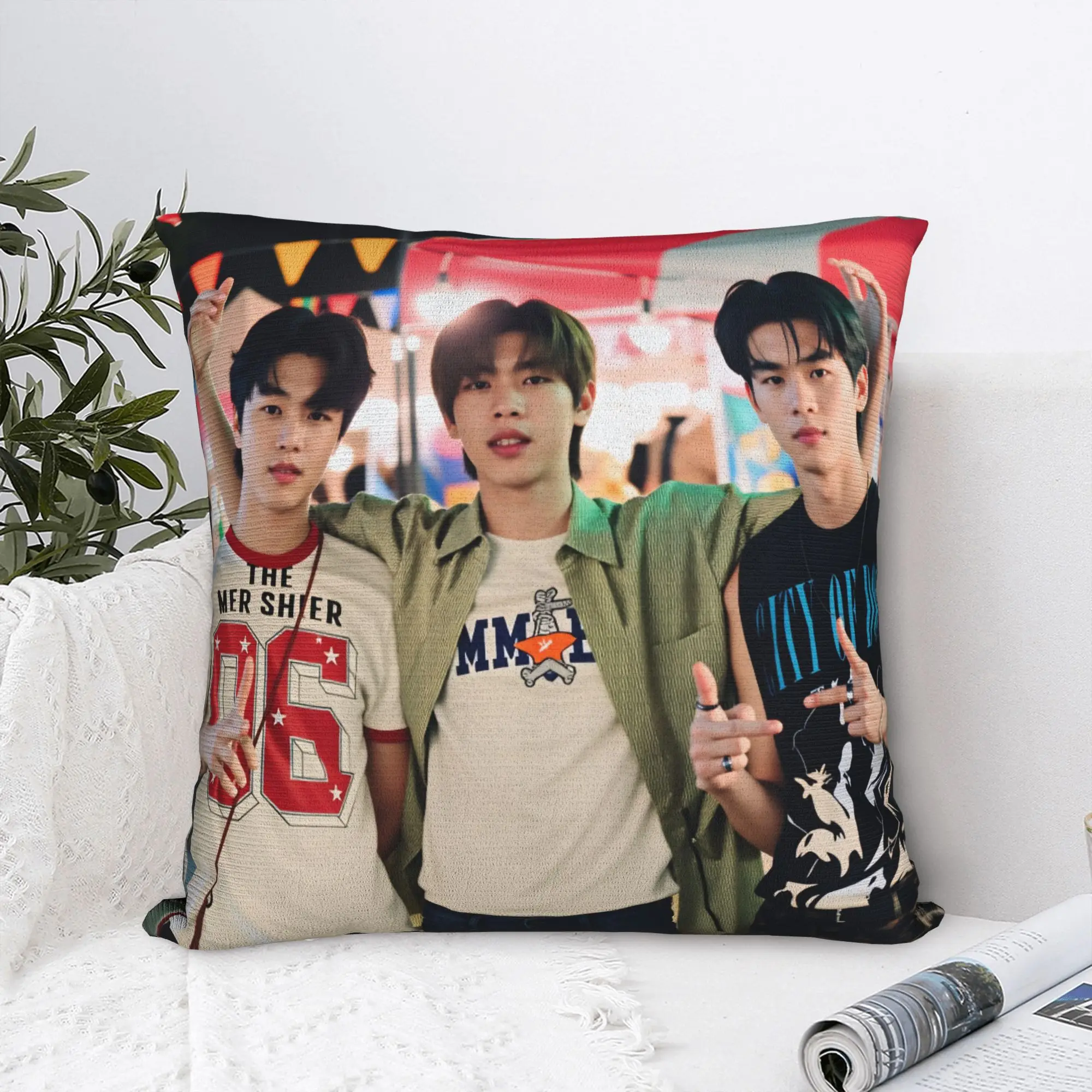 Duang Thailand TV Series With You Pillow Cover  Comfy Cushion Cover Cute Funny Pillow Case For Wedding Party Home Decor