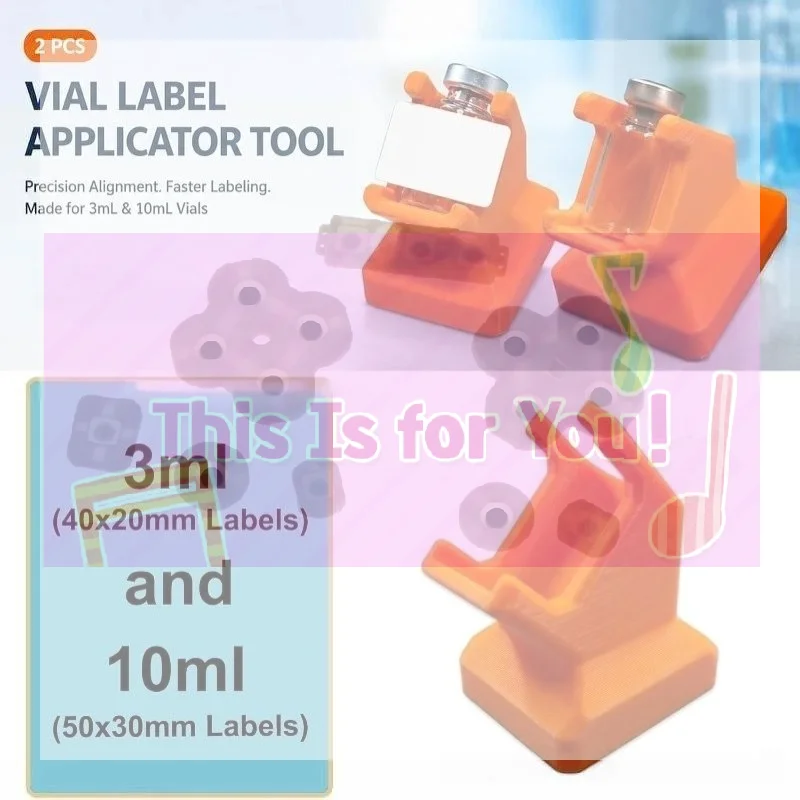 【MA】1/2Pcs Bottle Label Applicator Tool Labeling Holder For 3ml 10ml Vial DIY Hand Sticker Winding Laboratory Accessories