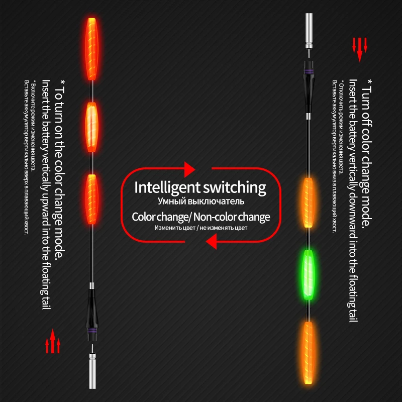 1 шт., рыболовный поплавок с датчиком гравитации + 1 CR425 + 1 трубка для буя + 1 крючки для сумок, вертикальный светящийся буй, нано-электрические снасти для изменения цвета 1 шт., рыболовный поплавок с датчиком гравитации + 1 CR425 + 1 трубка для буя + 1 крючки для сумок, вертикальный светящийся буй, нано-электрические снасти для изменения цвета