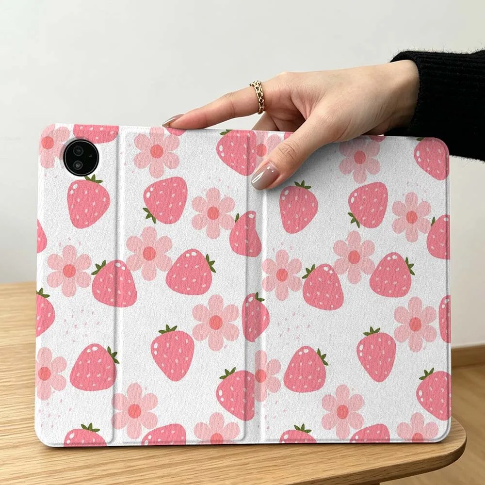 Strawberry Digital For Lenovo Xiaoxin Pad Pro Tab P12 P11 11 13 11.2 11.5 10.6 inch K11 Plus Tablet Case Pen Tray