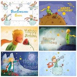 Little Prince Backdrop Custom Universe Meteorite Rose Boys Birthday Party Photography Background Photo Studio Props Decor Banner