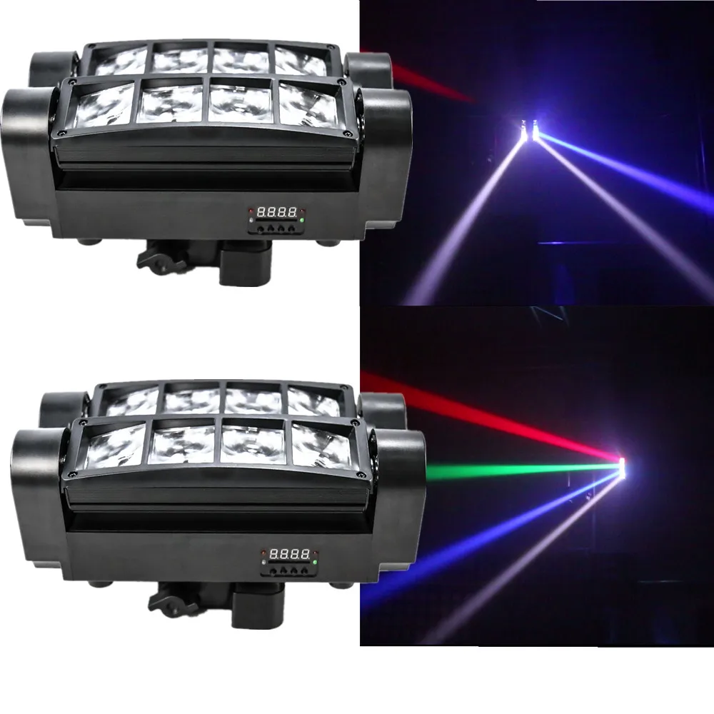 Led MiNi Spider Beam 8X6W DJ Disco Lighting KTV Club Party Lighting moving heads