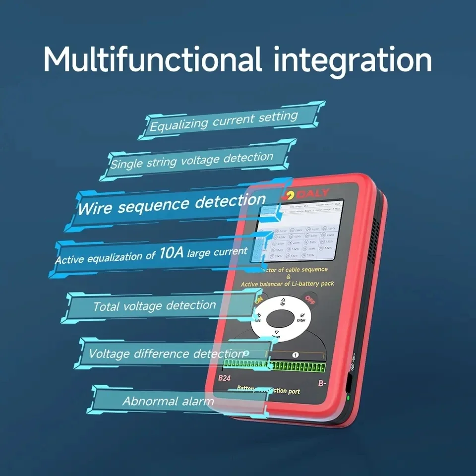 Daly BMS active balancer 10A Energy Storage EV 18650 lifepo4 liion lithium battery pack equalizer 3S-24S cable sequence detector