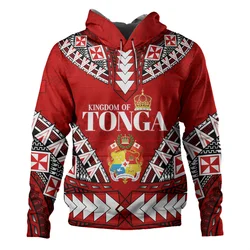 New 3D Coat Of Arms Tapa Tonga National Day Tonga Polynesian Printing Hoodies For Men Children Fashion Hooded Hoody Top Pullover