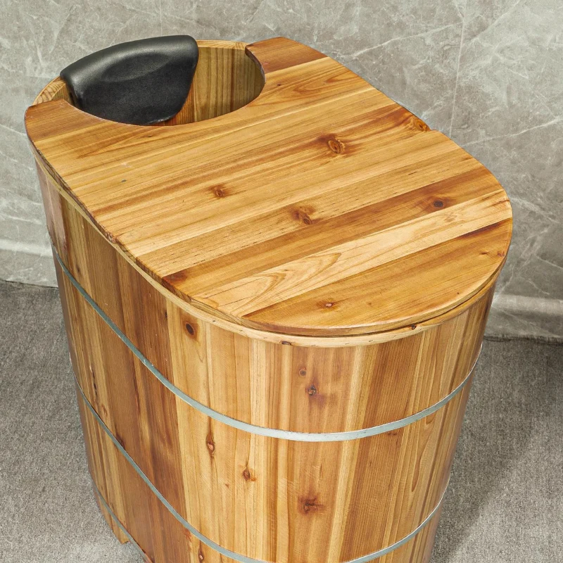 Heightened Bath Bucket Occupy An Area Adult And Child Bath Bucket, Solid Wood Bath Bucket Home Full Body Fumigation Bucket