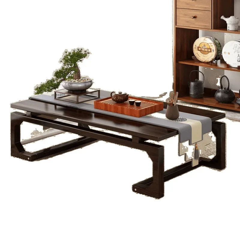 Coffee table living room household small tea table tatami solid wood bedroom bay window balcony