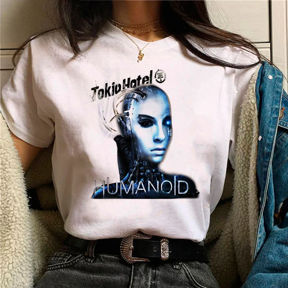 Tokio Hotel top women anime harajuku funny t shirt female anime y2k designer clothing