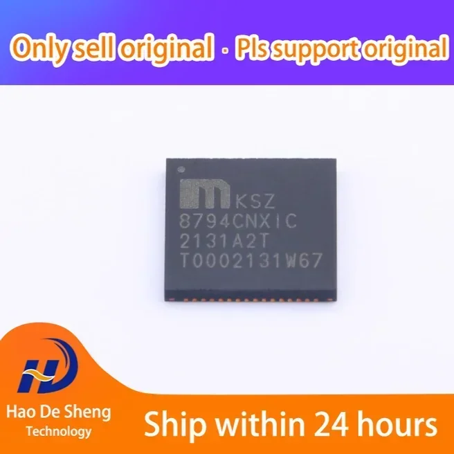 10PCS/LOT  KSZ8794CNXIC-TR KSZ8794CNXIC KSZ8794 QFN-64 New Original In Stock