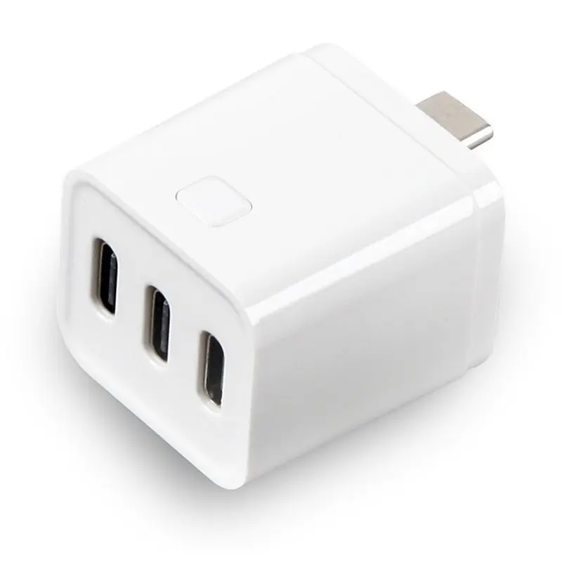 A97I-3X Tuya Zigbee Type-C Smart Adaptor Plug 3 Gang Mini USB-C Power Adaptor Charge Plug Timing Voice Control For Alexa