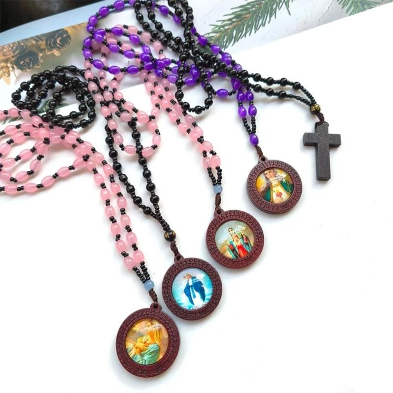 

Handmade Christian Prayer Beads Rosary Necklace With Adjust Length For Worship And Daily Wear top sale