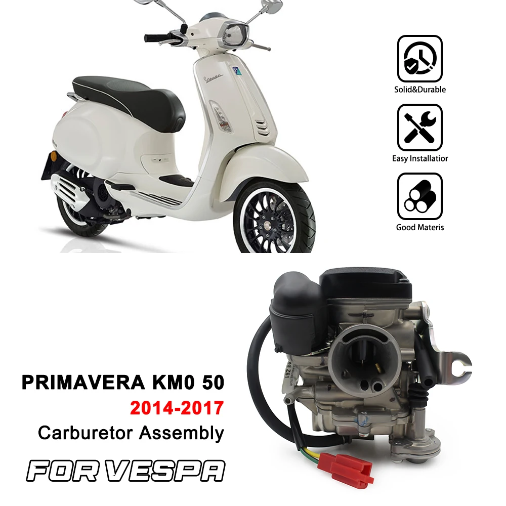 Motorcycle Carburetor Assembly CM141910 For PIAGGIO VESPA PRIMAVERA KM0 50 2014 2017 Accessories