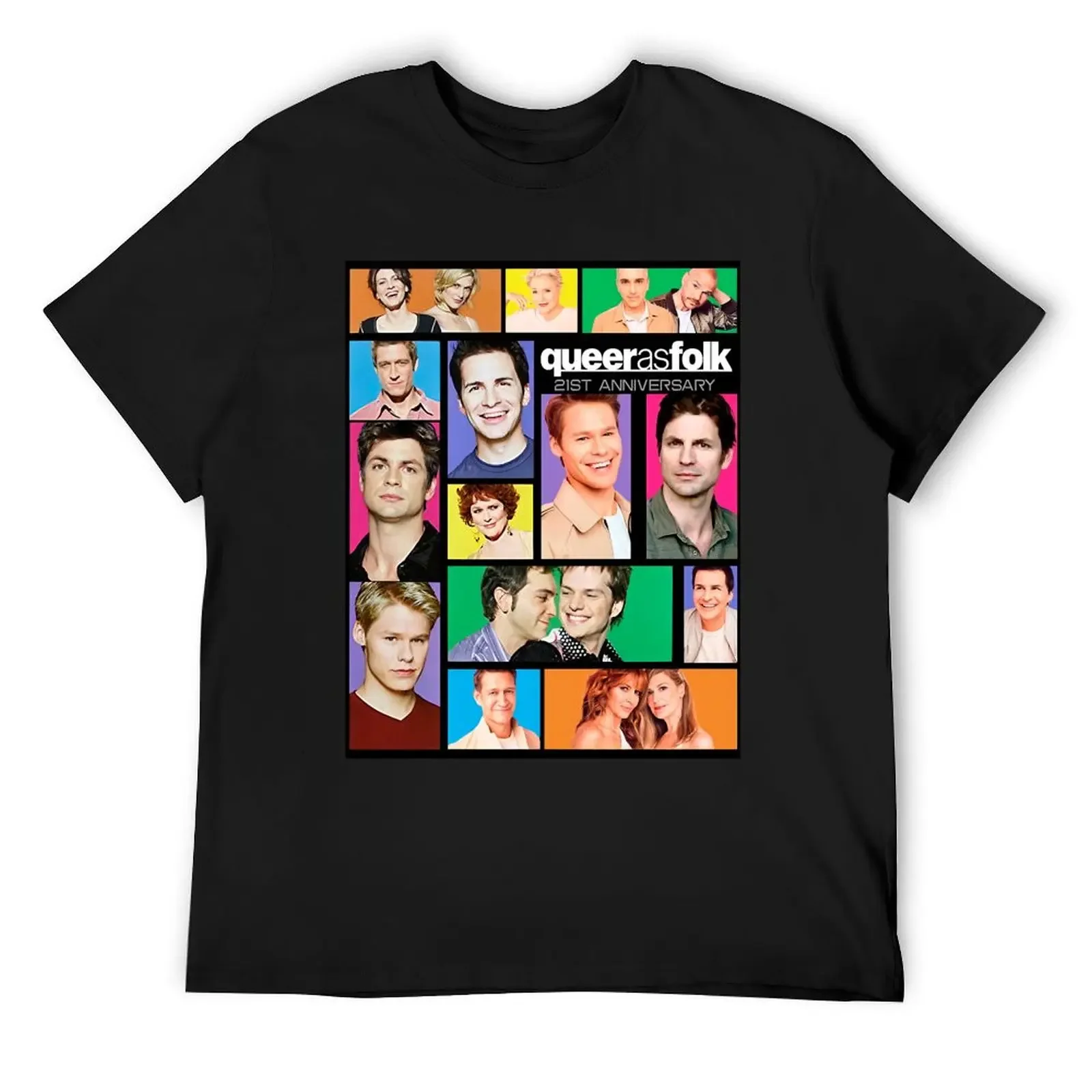 Queer as folk 21st anniversary-All STARS T-Shirt tops korean fashion mens vintage t shirts