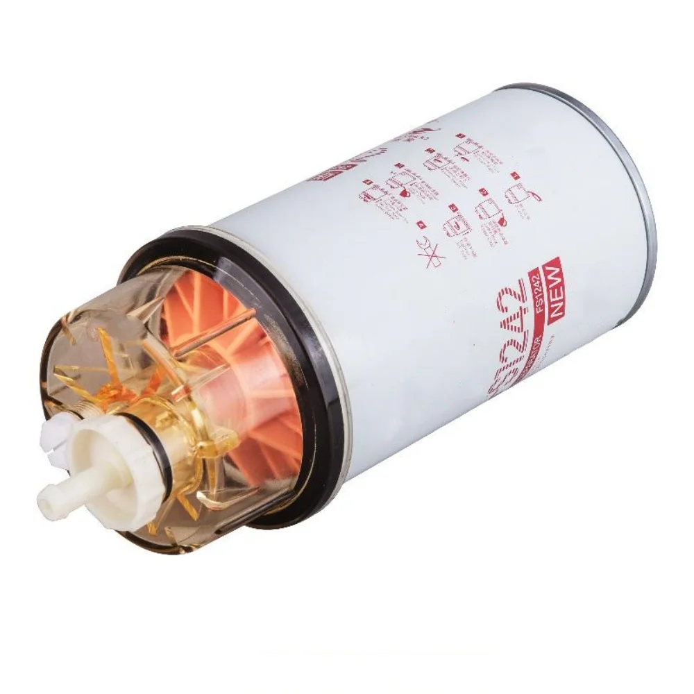FS1242 Fuel Water Separator Filter With Cup For Fleetguard Modified Truck Excavator Fuel Filter 3355903 P505961 Diesel Filter