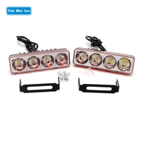 Tak Wai Lee 2Pcs/Set LED Daytime Running Lights Car Styling DC9-80V Waterproof Strobe Flash Warning DRL Fog Work Day Lamp