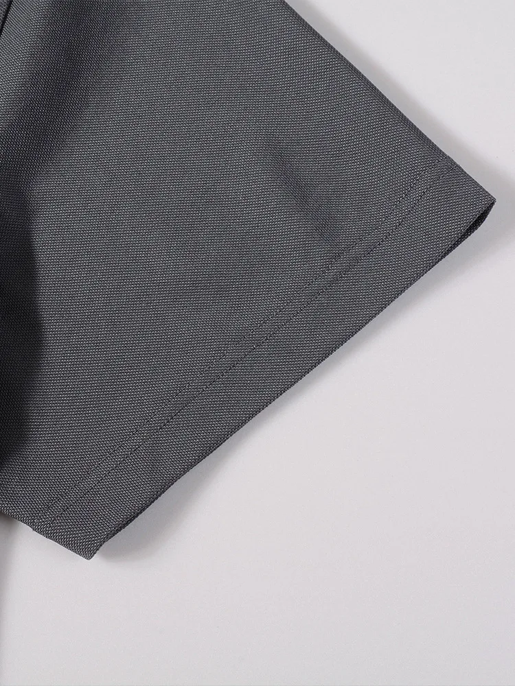 Dave&Di Men's 2024 New High end Antibacterial Silk Shirt Summer Top Breathable Men's T-shirt Short Sleeve