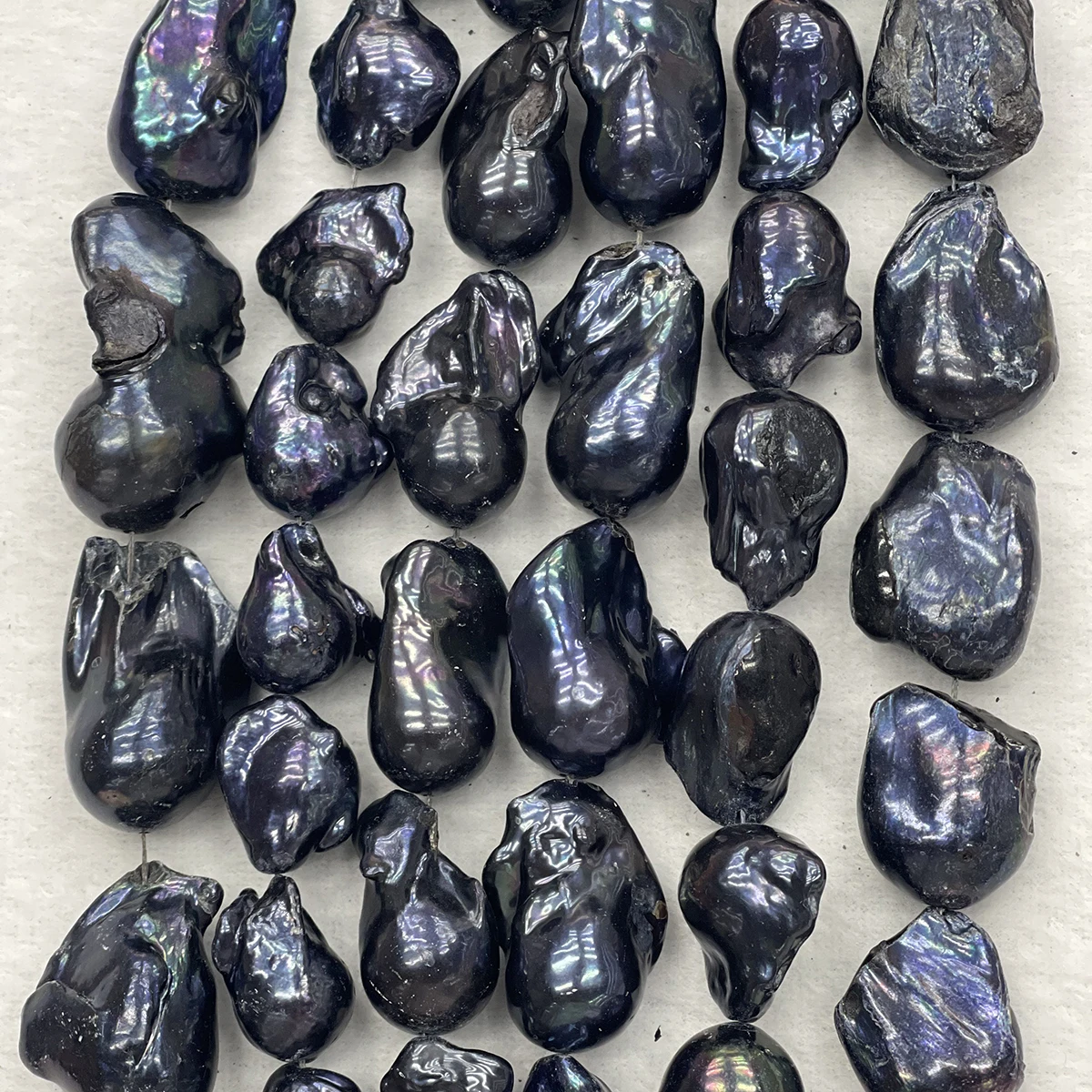 AAA Natural Freshwater Pearls Black Tail Beads 36cm Semi-finished Strand Beads for Jewelry Making DIY Women Necklace Accessories