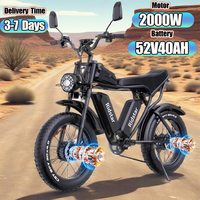 C20Max E-Bike 2000W Dual Motor 52V40AH Dual Battery Hydraulic braking Electric Bicycle 20-Inch Fat Tire Off-road Electric Bike