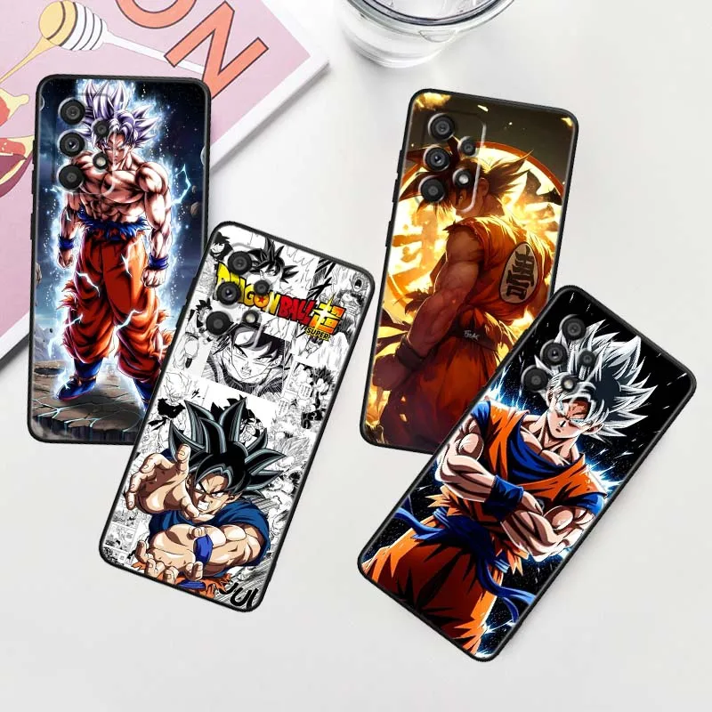 

Son Goku Illustration Cool Phone Case For Samsung A42 A41 A35 A34 A33 A32 A25 A24 A23 A21s A04 A03 Note 20 Ultra 5G Black