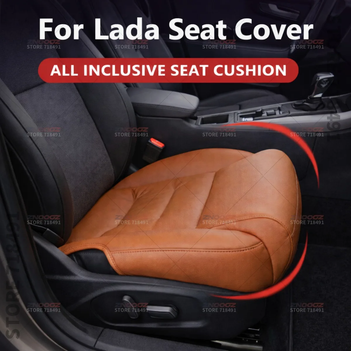 For Lada Granta Vesta Niva Legend Car Seat Leg Support Extension Seat Cover Memory Foam Extender Cushion Interior Accessories