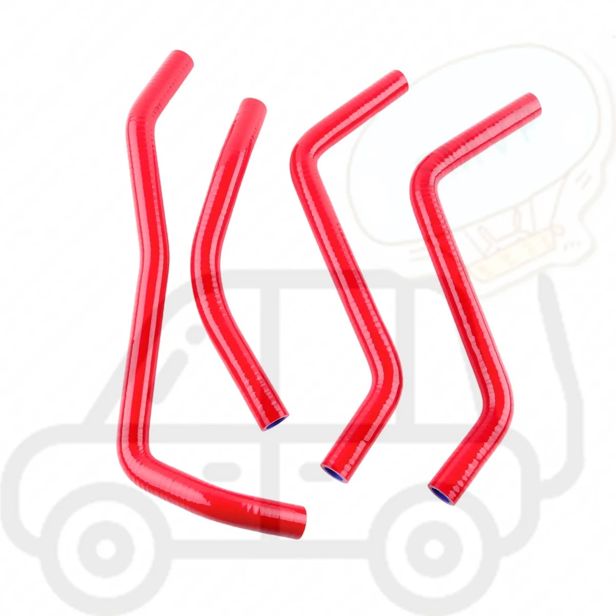 For 2008-2013 Yamaha Rhino 700 YXR700F Performance Motorcycle Tools Radiator Coolant Water Hoses Silicone Tubes Kit 4PCS 3PLY