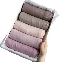 1 peça de alta qualidade muçulmano cabeça envoltório lenço elástico premium modal algodão macio xale feminino camisa hijab