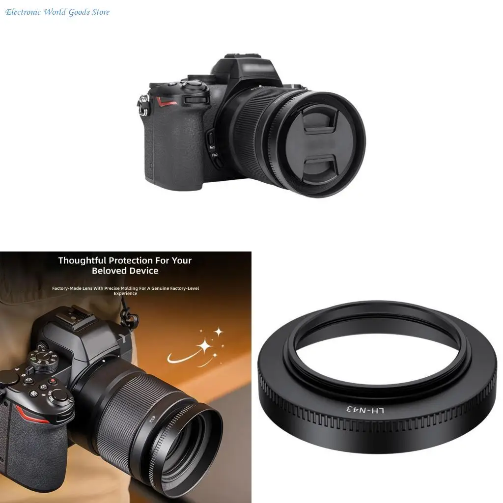 

A3PD AntiGlare Metal Lens Hood For Z MC35mm f/1.7 Lens Shade Offer Protections Enhancing Images Claritys,