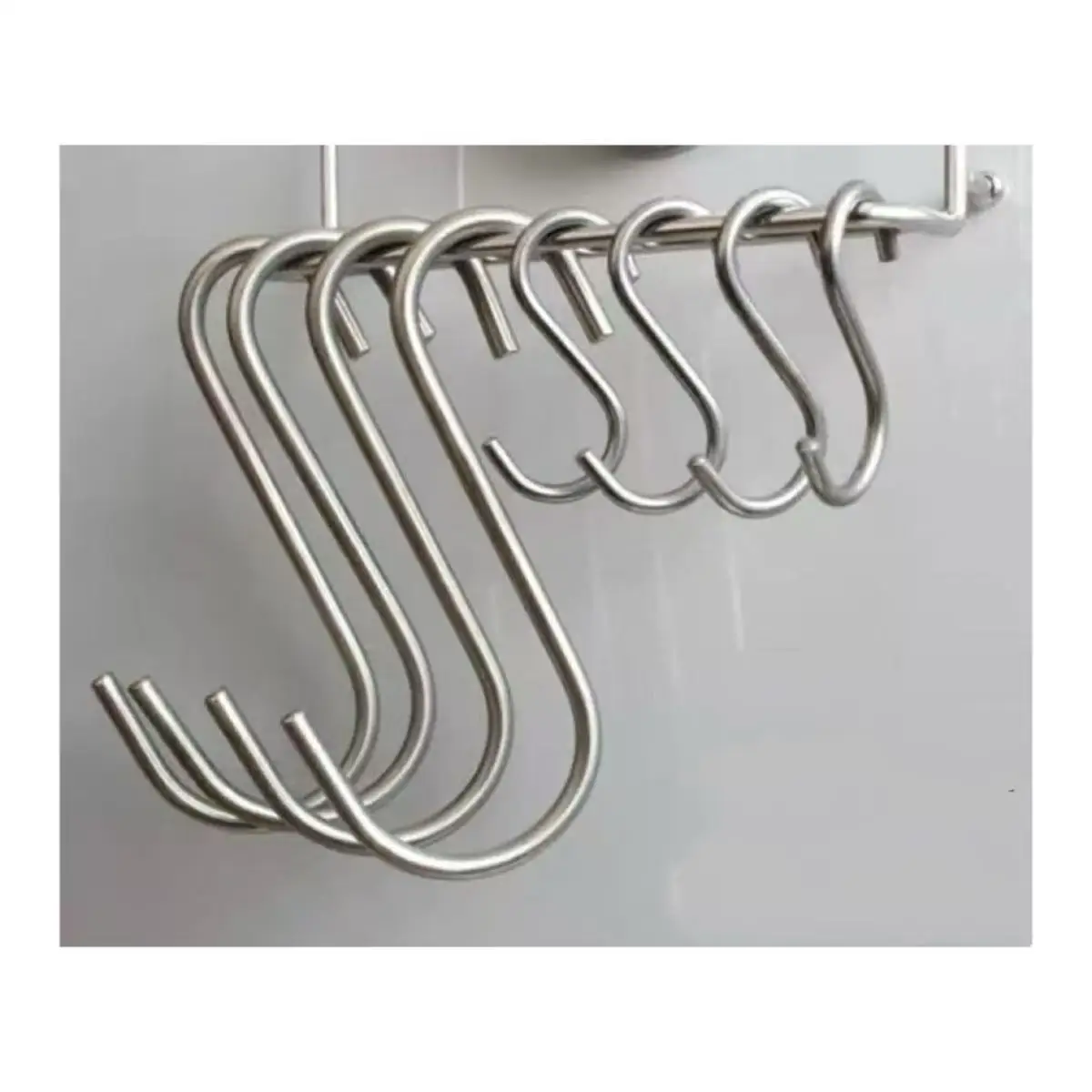 10 pcs Stainless steel S shaped hook Large hook S hook, multi purpose S shaped hook metal S-hook hook for kitchen and bathroom