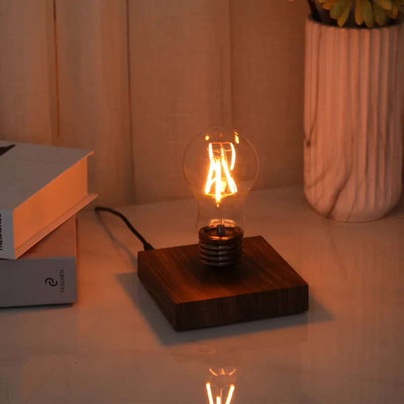 Modern Design Desk Table LED Lamp levitating  floating Night Light Bulb Christmas Gife home decoration