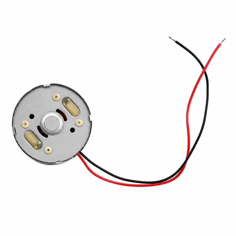 5Pcs New DC 1.5V-6V RF-300 DC Motor 24mm Round 2Pin Brush Motor PH 2.0mm Compact Micro 300 Motor for Hanging Neck Fan