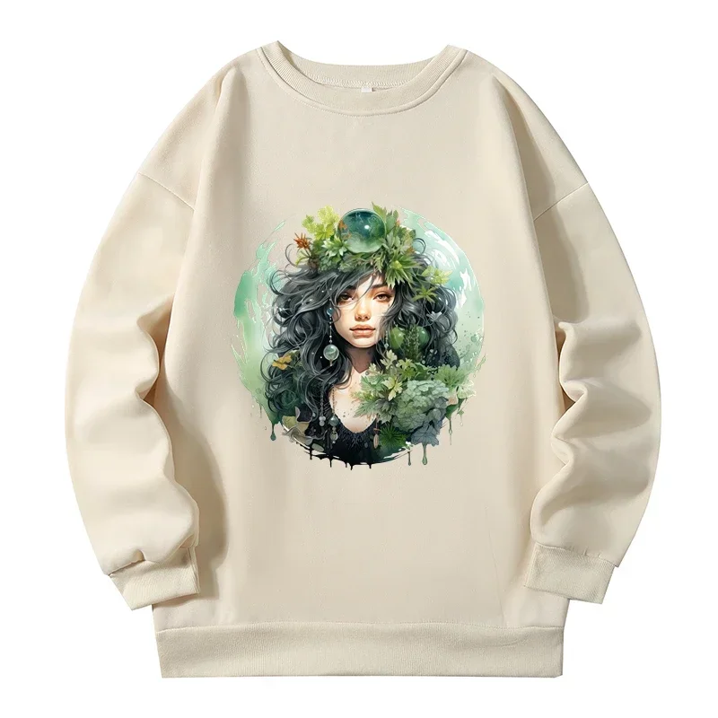 Fashion Gothic Princess Plus Size Sweatshirts American Vintage Trendy Sweatshirt Women Autumn Winter Large Size Tops