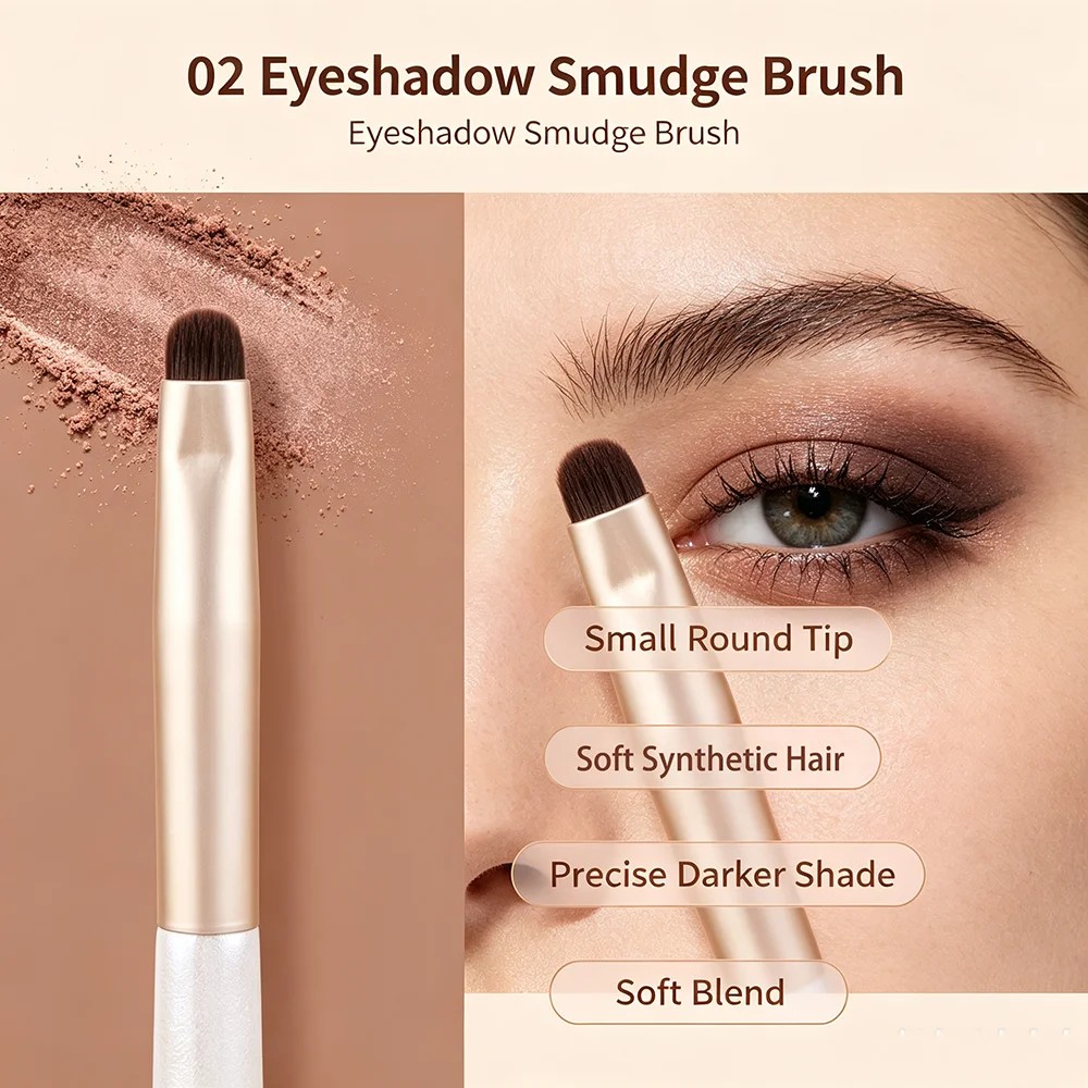 02 Pędzel do rozcierania cieni – Beauty Linasi Makeup recenzja i cena